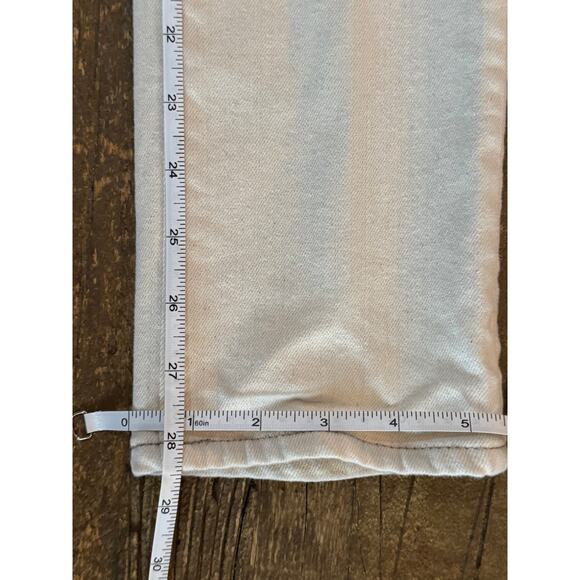 AG Adriano Goldschmied Paneled Mari High-Rise Slim Straight Beige Jeans Size 25R - Picture 9 of 9